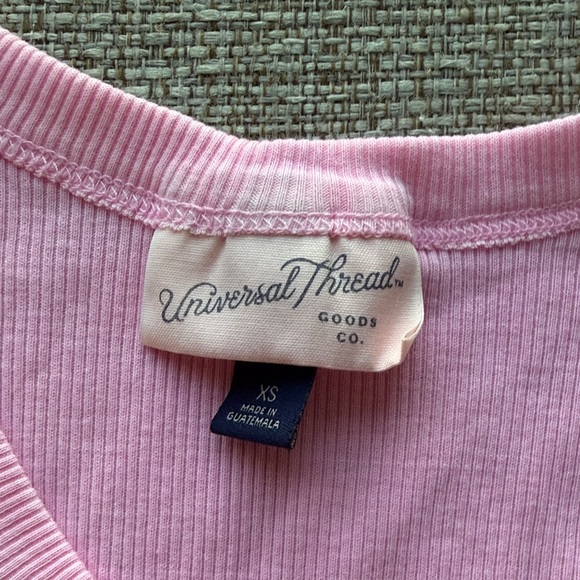 Universal Thread Light Pink Ribbed Tank Top - Picture 2 of 2